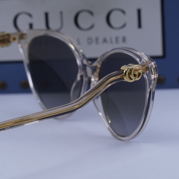 Gucci GG1011S 006 Cat Eye Sunglasses - Transparent Pink main image 9